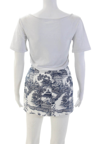 Lauren Ralph Lauren Womens White Mini Pencil Skirt Cotton Spandex Size 12P