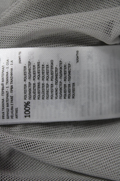 Reserved Women A-Line Long Sleeve Gray Dress Crew Neck Size 8