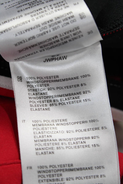 Gore Womens Red Windbreaker Zip High Neck Long Sleeve Polyester Size XL