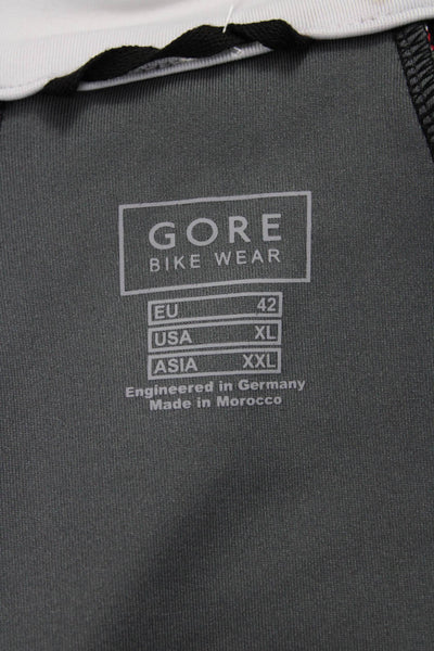 Gore Womens Red Windbreaker Zip High Neck Long Sleeve Polyester Size XL