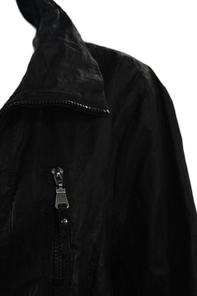 Gerry Weber Women Windbreaker Jacket Black Collared Zip Long Sleeve Size 18