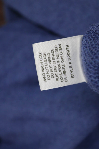 Naked Women Pullover Sweater V-Neck Blue Cotton Cashmere Size XS