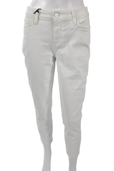 Paige Womens Ankle Skinny Mid Rise White Jeans Size 27