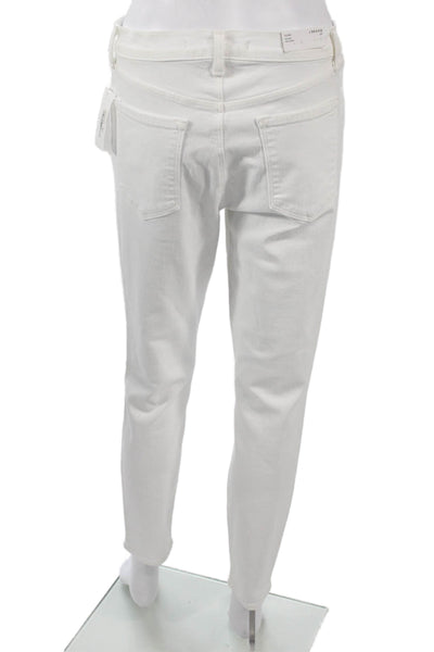 J Brand Women Skinny Ankle White Jeans Mid Rise 25in Size 29