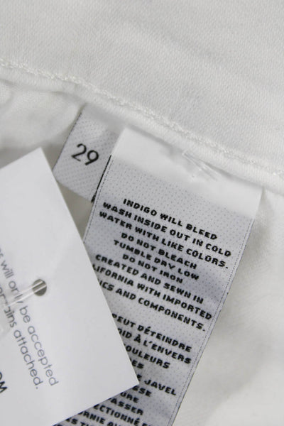 J Brand Women Skinny Ankle White Jeans Mid Rise 25in Size 29