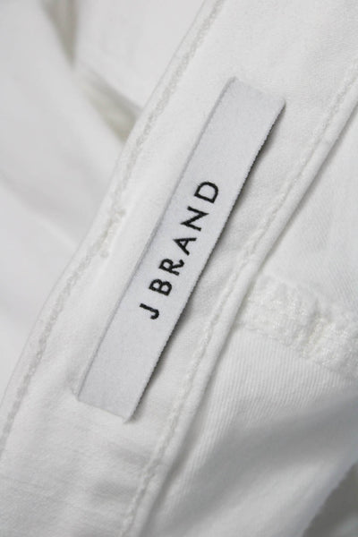 J Brand Women Skinny Ankle White Jeans Mid Rise 25in Size 29