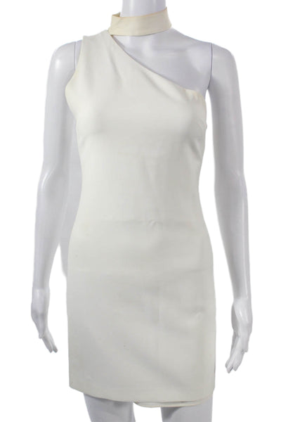 Alice + Olivia Women White Sleeveless Bodycon Mini Dress Size 2