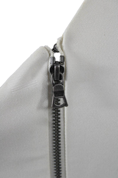 Alice + Olivia Women White Sleeveless Bodycon Mini Dress Size 2