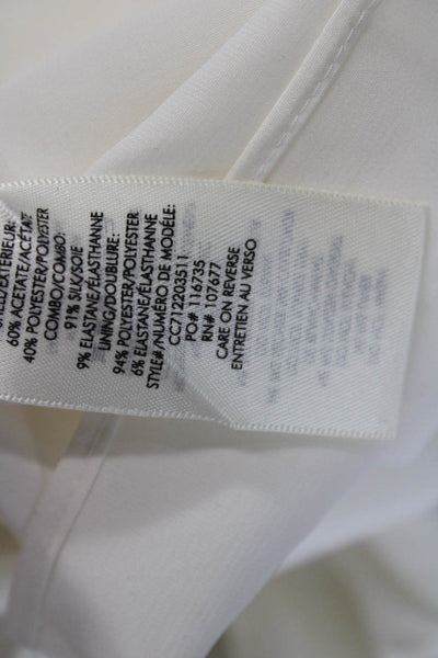 Alice + Olivia Women White Sleeveless Bodycon Mini Dress Size 2