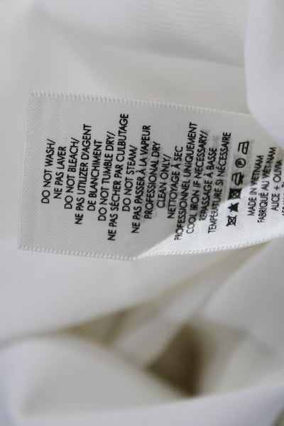 Alice + Olivia Women White Sleeveless Bodycon Mini Dress Size 2
