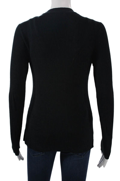 Sanctuary Womens Black V-Neck Cardigan Sweater Button Long Sleeve Size S