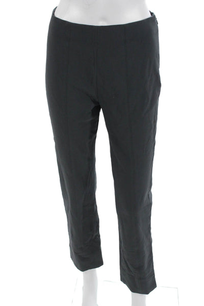 Vince Womens Ankle Cropped Pants Dark Gray Petite Size 4