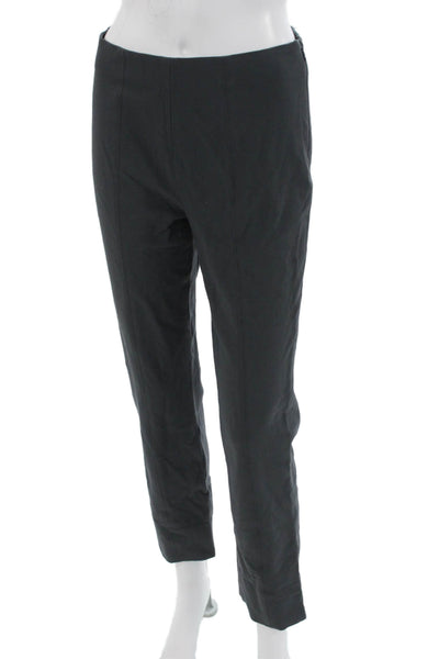 Vince Womens Ankle Cropped Pants Dark Gray Petite Size 4