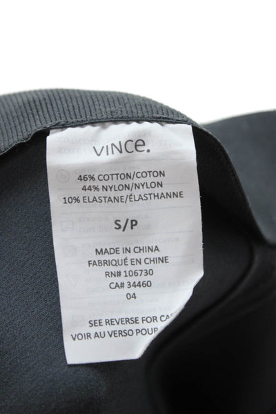 Vince Womens Ankle Cropped Pants Dark Gray Petite Size 4