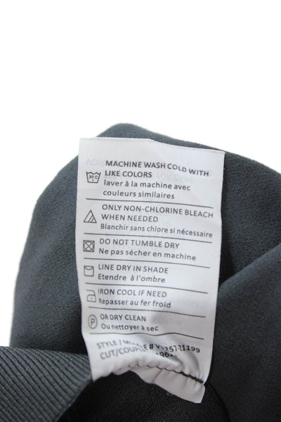 Vince Womens Ankle Cropped Pants Dark Gray Petite Size 4