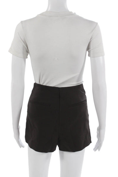 Zara Womens Mini Skort Black Polyester Viscose Elastane Size XS