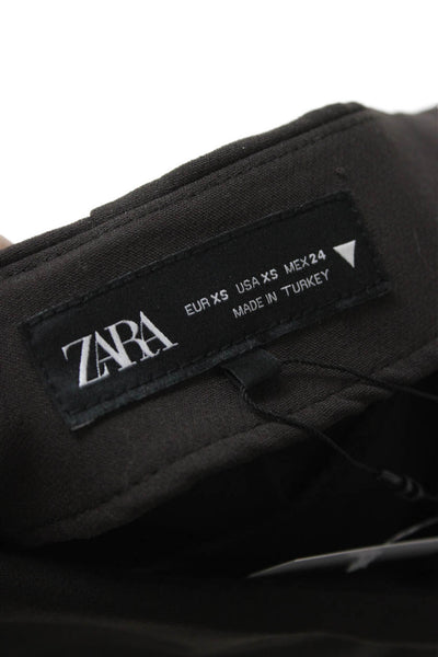 Zara Womens Mini Skort Black Polyester Viscose Elastane Size XS