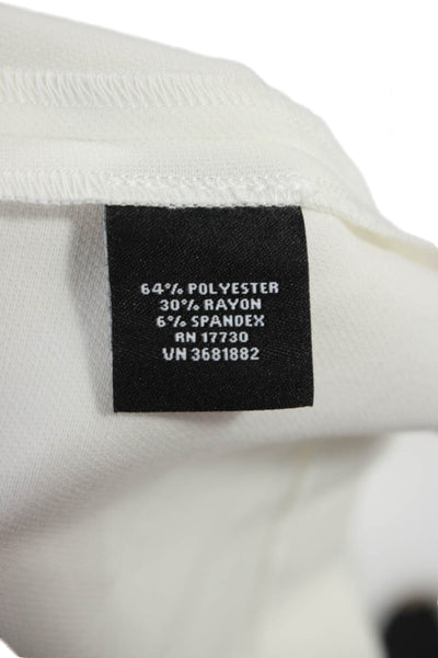 Victoria Beckham Womens White Crew Neck Short Sleeve T Shirt Size M