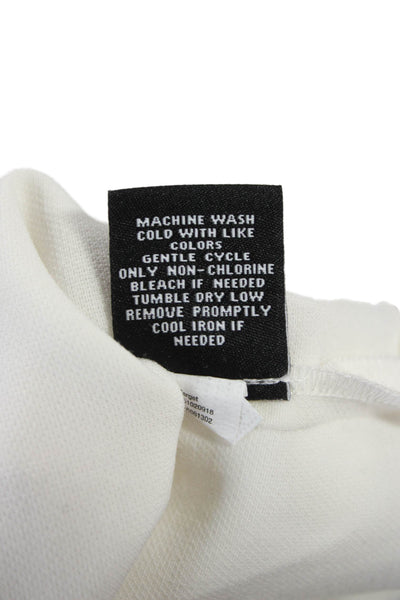 Victoria Beckham Womens White Crew Neck Short Sleeve T Shirt Size M