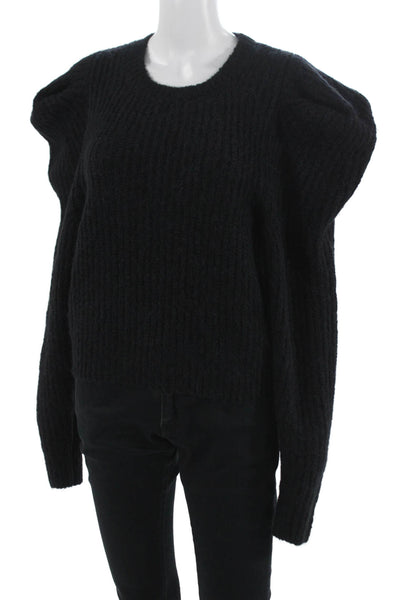 Philosophy Di Lorenzo Serafini Women Pullover Sweater Black Crewneck Size 6