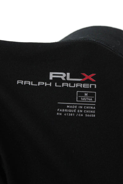 RLX Ralph Lauren Womens Mini Nylon Skort Black Solid Short Size M