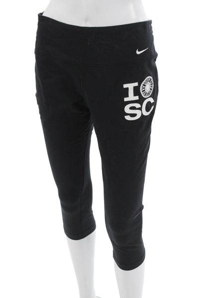 Nike Women Capri Leggings Black College Size L