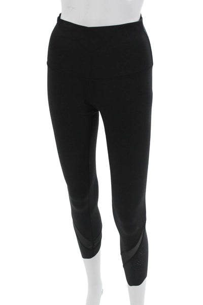 Lululemon Womens Cropped Capri Leggings Black Nylon Size 6