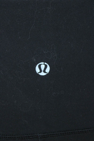 Lululemon Womens Cropped Capri Leggings Black Nylon Size 6