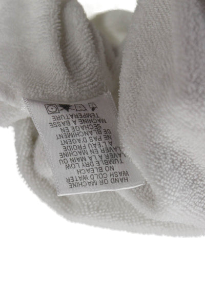 Wildfox Womens Pullover Sweatshirt White Graphic Cotton Crew Ski Size M