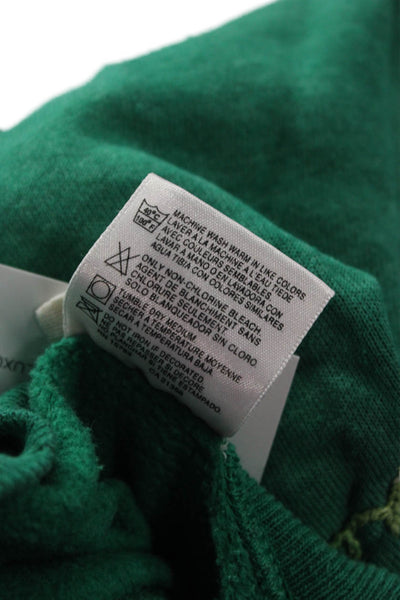 I.S.MB.S Womens Pullover Sweatshirt Green Crew Neck Long Sleeve 90s Size S