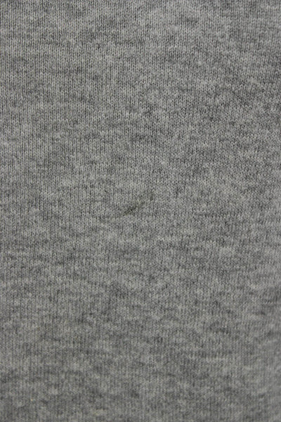 Minnie Rose Women Basic Gray Cotton Crew Neck Long Sleeve T-Shirt Size M