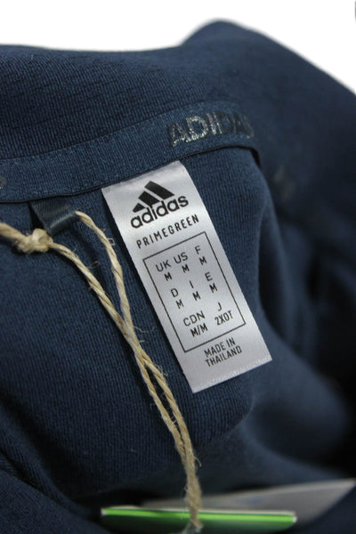 Adidas Womens Basic Short Sleeve Polo Dark Blue Collared Size M