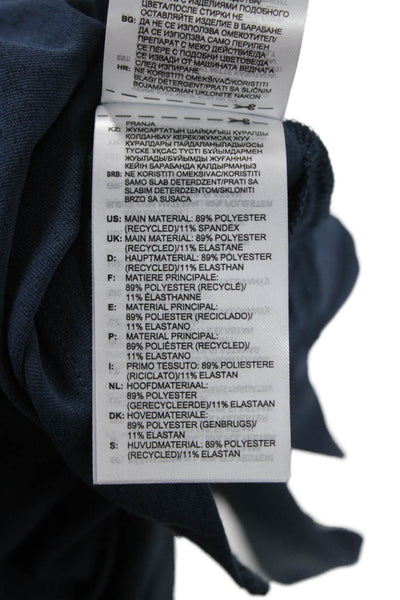 Adidas Womens Basic Short Sleeve Polo Dark Blue Collared Size M