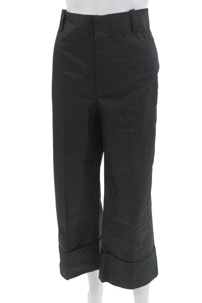 Zara Women Black Cropped Dress Pants Size M