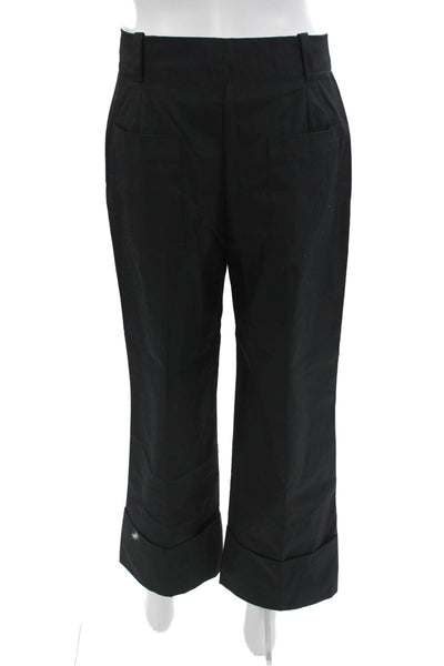 Zara Women Black Cropped Dress Pants Size M