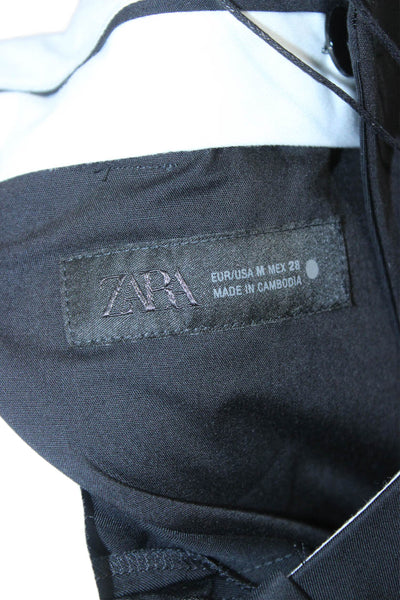 Zara Women Black Cropped Dress Pants Size M