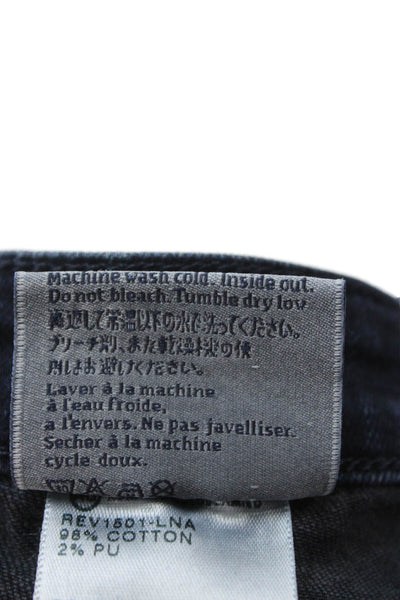 AG Adriano Goldschmied Womens Ankle Cropped Skinny Dark Blue Jeans Size 30