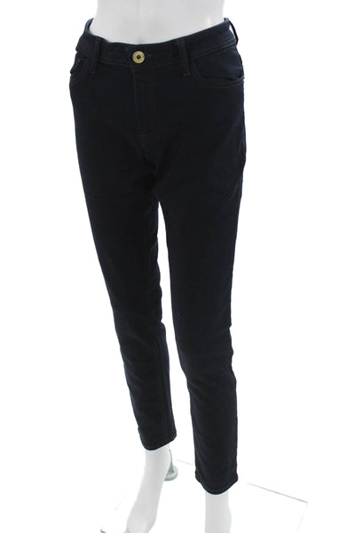 DL1961 Women Ankle Cropped High Rise Dark Blue Jeans Size 30