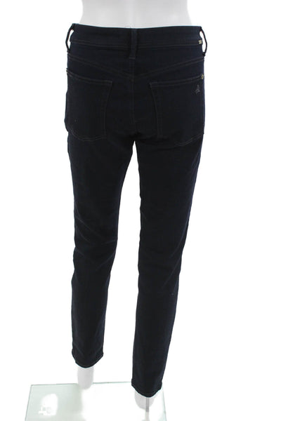 DL1961 Women Ankle Cropped High Rise Dark Blue Jeans Size 30