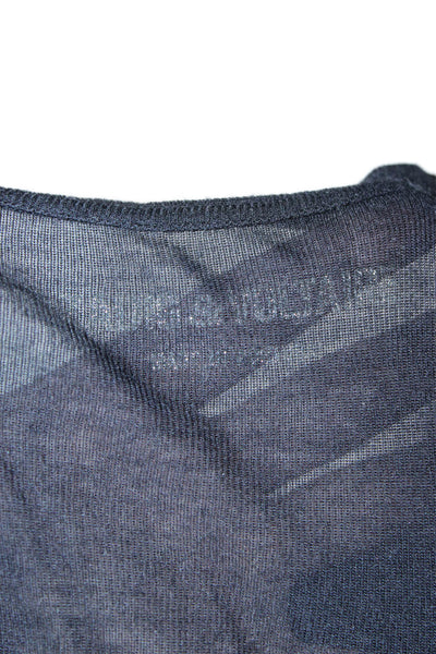 Zadig & Voltaire Womens Basic V-Neck Modal T-Shirt Black Short Sleeve Size S