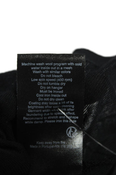 Zadig & Voltaire Womens Basic V-Neck Modal T-Shirt Black Short Sleeve Size S