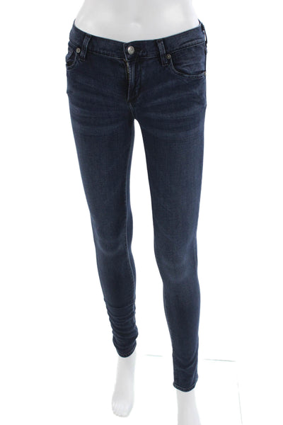 Citizens of Humanity Women Skinny Jeggings Dark Blue Size 28