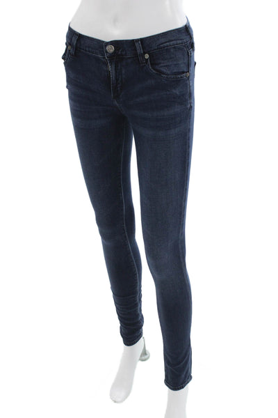 Citizens of Humanity Women Skinny Jeggings Dark Blue Size 28