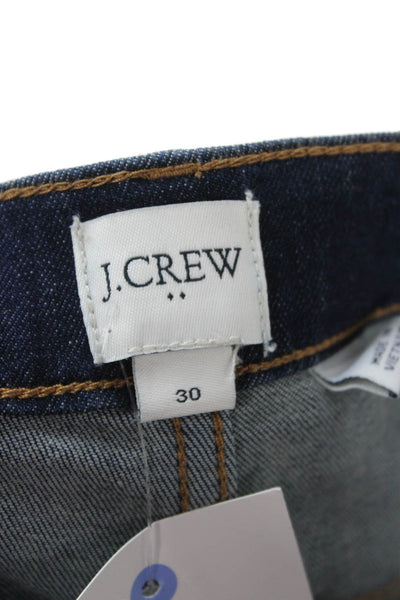 J Crew Women Ankle Mom Jeans Dark Blue High Rise Size 30