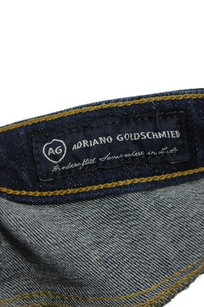 AG Adriano Goldschmied Womens Dark Blue Skinny Jeans High Rise Size 28
