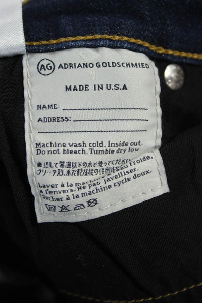 AG Adriano Goldschmied Womens Dark Blue Skinny Jeans High Rise Size 28