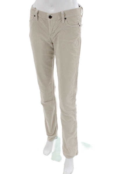 Citizens of Humanity Women Beige Cotton Lycra Pants Size 28