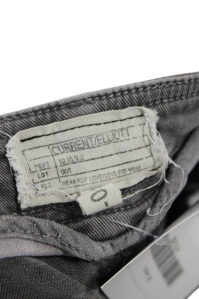 Current/Elliott Women Gray High Rise Ankle Cargo Pants Size 26