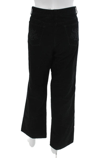 Saks Fifth Avenue Womens Black High Rise Jeans 97% Cotton Stretch Size 12