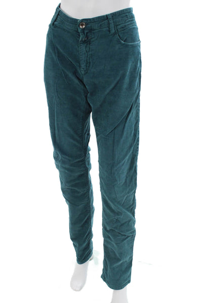 Closed Womens Chino Pants Green High Rise 34 Inseam Size 33